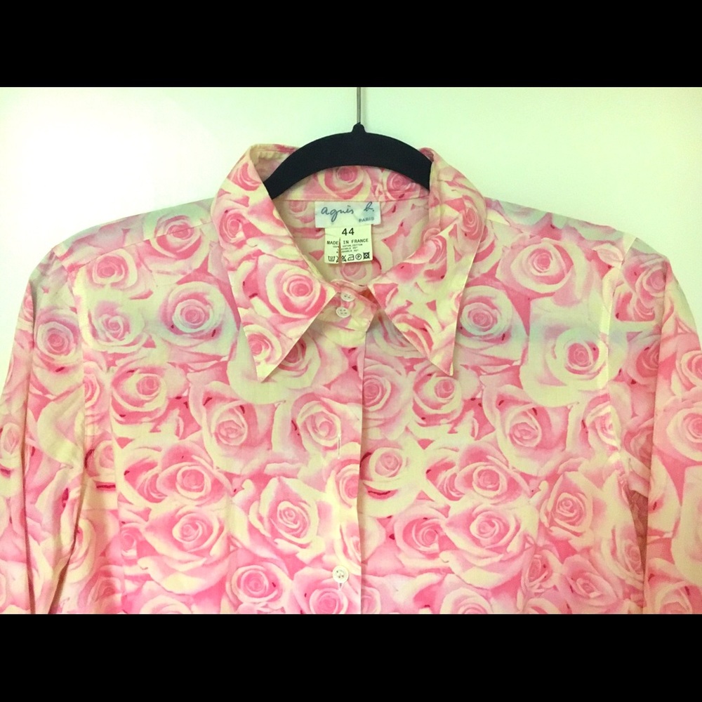 Agnes B rose blouse